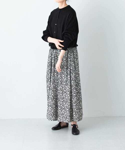 かぐれ（カグレ）の「モノトーンプリントスカート（スカート）」 - WEAR