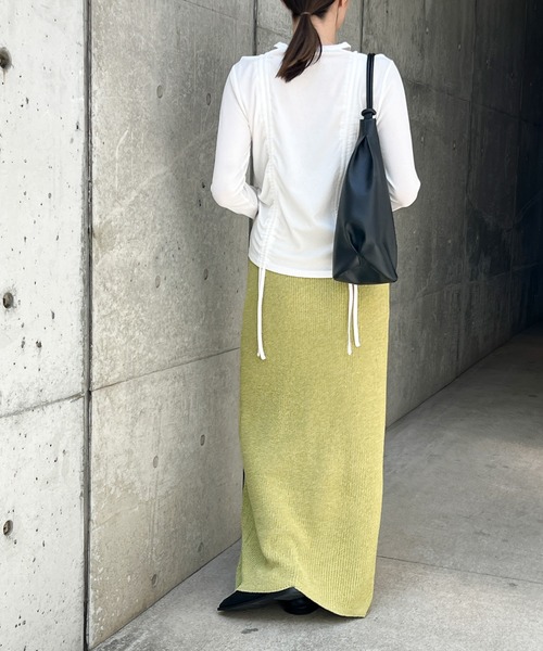 セール】【サイズ展開あり】サマーニットロングスカート（スカート
