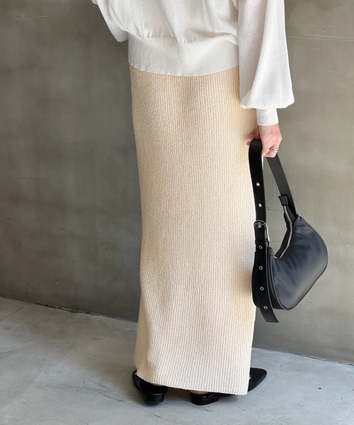 セール】【サイズ展開あり】サマーニットロングスカート（スカート