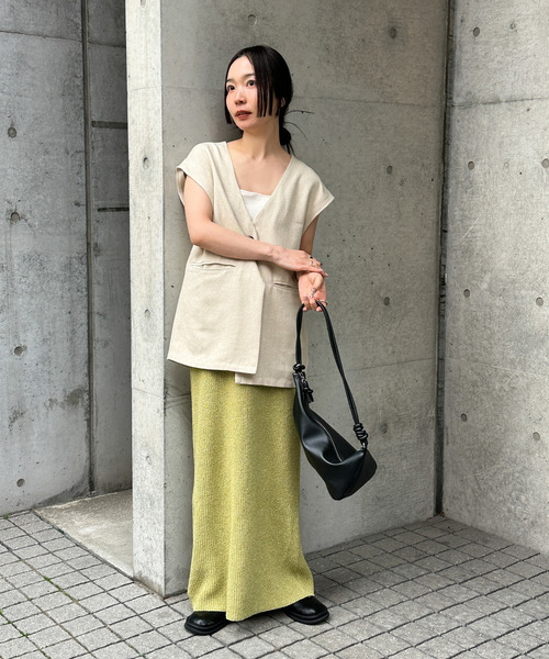 セール】【サイズ展開あり】サマーニットロングスカート