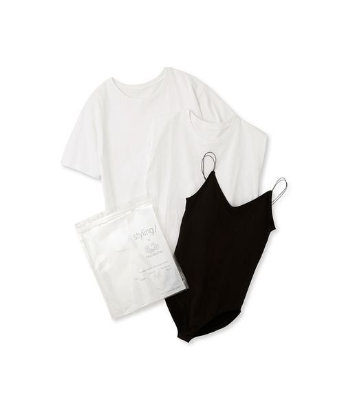 styling/(スタイリング)の「FRUIT OF THE LOOM × styling/(Tシャツ/カットソー・レディース・キャメル/ホワイト/カーキ/ブラック・1/0)」の2枚目の写真