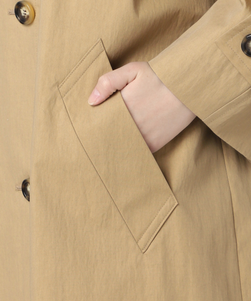 journal standard L'essage（ジャーナルスタンダードレサージュ）の「NALYA スタンドロングコート（その他アウター・レディース・カーキ/ベージュ・FREE）」の19枚目の写真