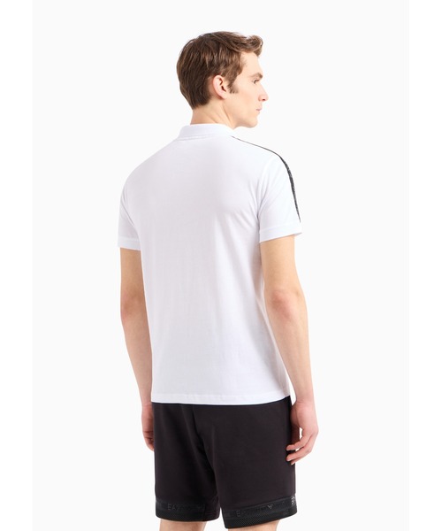 EMPORIO ARMANI EA7（エンポリオアルマーニイーエーセブン）の「【エンポリオ アルマーニ EA7】Logo Series コットンポロシャツ（ポロシャツ・メンズ・ブラック系その他/ホワイト/レッド/ブルー・LARGE/SMALL/X-SMALL/X-LARGE/MEDIUM/XX-SMALL/XX-LARGE）」の6枚目の写真