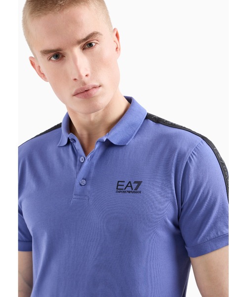 EMPORIO ARMANI EA7(エンポリオアルマーニイーエーセブン)の「【エンポリオ アルマーニ EA7】Logo Series コットンポロシャツ(ポロシャツ・メンズ・ブラック系その他/ホワイト/レッド/ブルー・LARGE/SMALL/X-SMALL/X-LARGE/MEDIUM/XX-SMALL/XX-LARGE)」の9枚目の写真