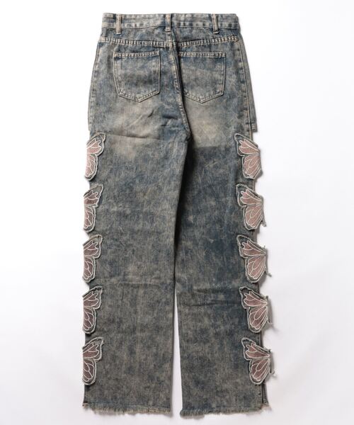 VIBGYOR（ヴィブジョー）の「バタフライデニムパンツ(BQ)（デニムパンツ・レディース・ブルー・LARGE/MEDIUM）」の5枚目の写真