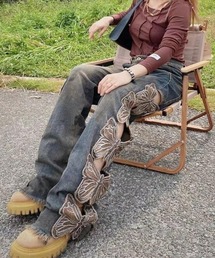 バタフライデニムパンツ(BQ)