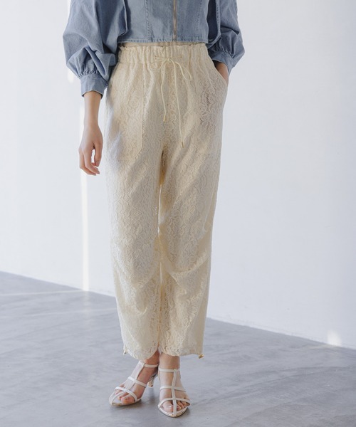 mysty woman(ミスティウーマン)の「パラシュートカーゴパンツ 109854(カーゴパンツ・レディース・ホワイト系その他/ライトベージュ/グリーン系その他・FREE)」の1枚目の写真