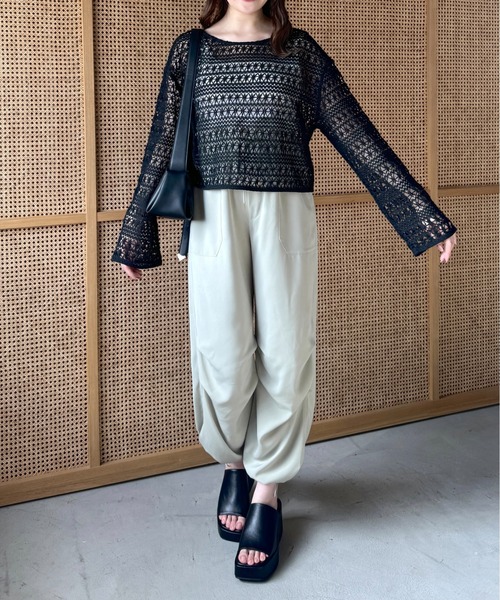 mysty woman(ミスティウーマン)の「パラシュートカーゴパンツ 109854(カーゴパンツ・レディース・ホワイト系その他/ライトベージュ/グリーン系その他・FREE)」の21枚目の写真