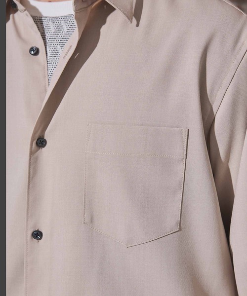 UNION STATION（ユニオンステーション）の「ストレッチカチオンレギュラーカラーシャツ（シャツ/ブラウス・メンズ・ベージュ/ネイビー/ブルー/グリーン・LL/M/L）」の14枚目の写真