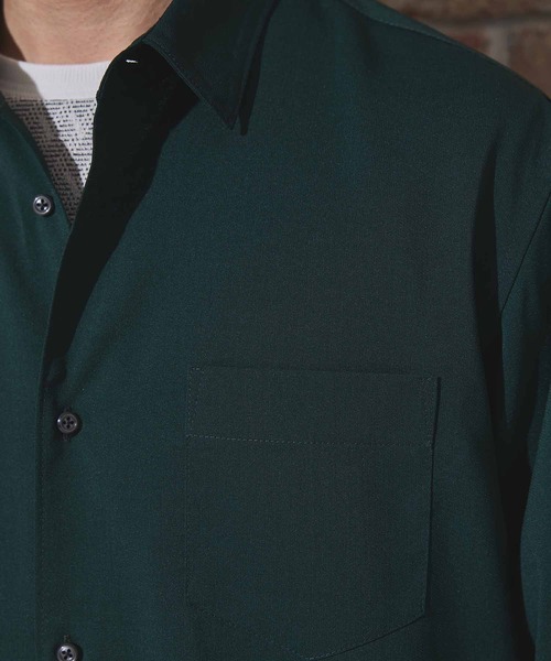 UNION STATION（ユニオンステーション）の「ストレッチカチオンレギュラーカラーシャツ（シャツ/ブラウス・メンズ・ベージュ/ネイビー/ブルー/グリーン・LL/M/L）」の18枚目の写真