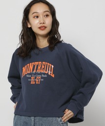 niko and... | Vネックロゴドロストプルオーバー(スウェット)