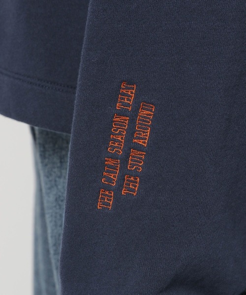 niko and...（ニコアンド）の「Vネックロゴドロストプルオーバー（スウェット・レディース・ライトグレー/ネイビー/ブルー/アイボリー・MEDIUM/LARGE）」の18枚目の写真