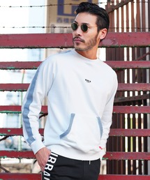 LUXE/R | デニム切り替えロゴ スウェット トレーナー(スウェット)