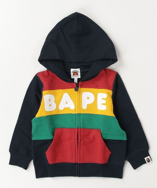 A BATHING APE（アベイシングエイプ）の「BABY MILO COLOR BLOCK ZIP  