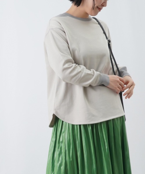 LUCA/LADY LUCK LUCA(ルカ/レディラックルカ)の「LC/LLL ニットドッキングカットソー(Tシャツ/カットソー・レディース・サックスブルー/ブラック/ベージュ/ライトグレー・FREE)」の8枚目の写真