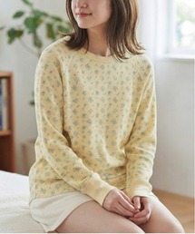 【JEMORGAN / ジェーイーモーガン】ワッフル花柄オーバーダイ ロングスリーブTシャツ パック入り/ヴィンテージライク カットソー