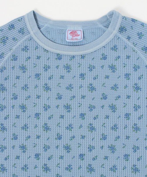tシャツ 「JEMORGAN / ジェーイーモーガン」ワッフル花柄OVERDYEロングスリーブTシャツ（パック入り） レディース JEMORGAN tシャツ 「JEMORGAN / ジェーイーモーガン」ワッフル花
