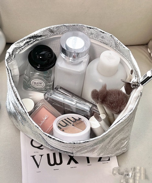 SparQlew コスメポーチ COSMETIC CLUTCHキュリアスキャッツグリーン（ポーチ