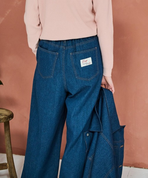 Crisp（クリスプ）の「フリンジデニムカーブパンツ（デニムパンツ・レディース・ブルー/ネイビー/ブラック・FREE）」の12枚目の写真