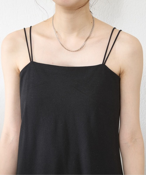natural couture(ナチュラルクチュール)の「【WEB限定】カップ付きキャミワンピース(ワンピース・レディース・オフホワイト/ブラック/ブラウン・FREE)」の22枚目の写真