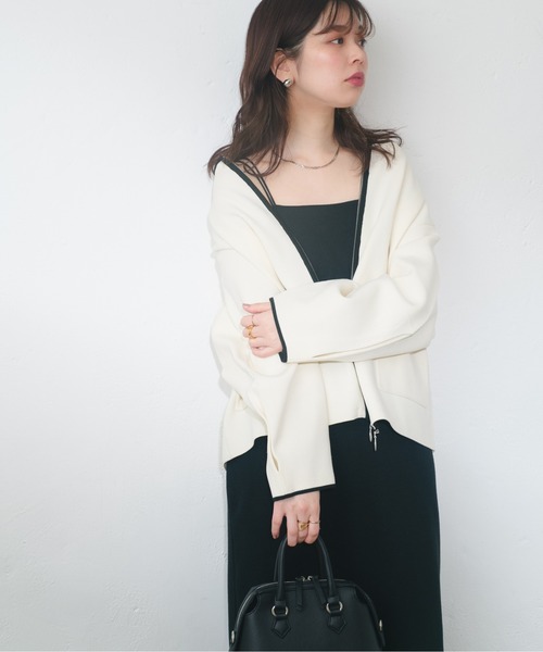 natural couture(ナチュラルクチュール)の「【WEB限定】カップ付きキャミワンピース(ワンピース・レディース・オフホワイト/ブラック/ブラウン・FREE)」の16枚目の写真