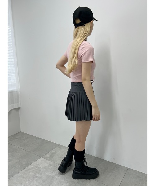 PHILLY（フィリー）の「【大人気★再販】コンパクトレースアップT（Tシャツ/カットソー・レディース・ホワイト/ブラック/ピンク・FREE）」の18枚目の写真