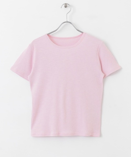 URBAN RESEARCH Sonny Label(アーバンリサーチサニーレーベル)の「スラブベーシックTシャツ(Tシャツ/カットソー・レディース・オフホワイト/チャコールグレー/ブルー/ライトピンク・FREE)」の7枚目の写真