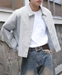 ALAND | 3.3 Field Trip／ショートストライプシャツ 2117898(シャツ/ブラウス)