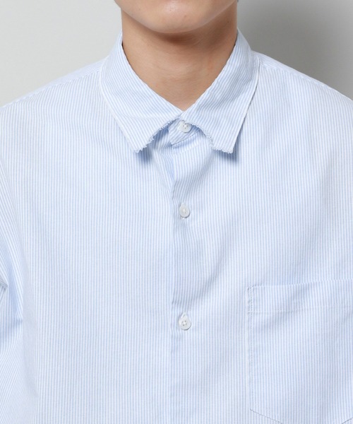 ALAND(エーランド)の「3.3 Field Trip/ショートストライプシャツ 2117898(シャツ/ブラウス・メンズ・グレー/ライトブルー・FREE)」の14枚目の写真