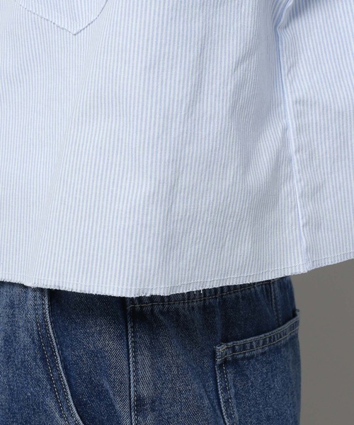 ALAND(エーランド)の「3.3 Field Trip/ショートストライプシャツ 2117898(シャツ/ブラウス・メンズ・グレー/ライトブルー・FREE)」の18枚目の写真