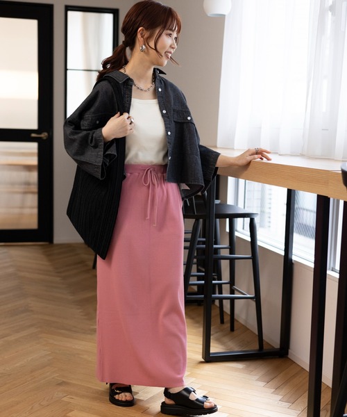 LEPSIM（レプシィム）の「カップ付きアメスリキャミ　109877（キャミソール・レディース・オフホワイト/チャコールグレー・MEDIUM/LARGE）」の4枚目の写真