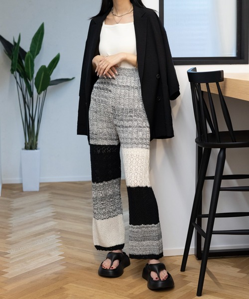 LEPSIM（レプシィム）の「カップ付きアメスリキャミ　109877（キャミソール・レディース・オフホワイト/チャコールグレー・MEDIUM/LARGE）」の7枚目の写真