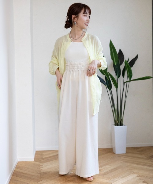 LEPSIM（レプシィム）の「カップ付きアメスリキャミ　109877（キャミソール・レディース・オフホワイト/チャコールグレー・MEDIUM/LARGE）」の9枚目の写真