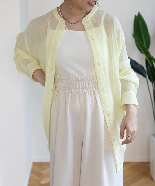 LEPSIM（レプシィム）の「カップ付きアメスリキャミ　109877（キャミソール・レディース・オフホワイト/チャコールグレー・MEDIUM/LARGE）」の11枚目の写真