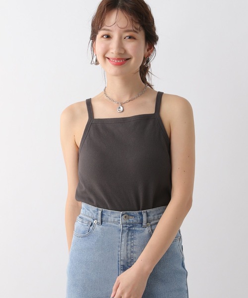 LEPSIM（レプシィム）の「カップ付きアメスリキャミ　109877（キャミソール・レディース・オフホワイト/チャコールグレー・MEDIUM/LARGE）」の15枚目の写真