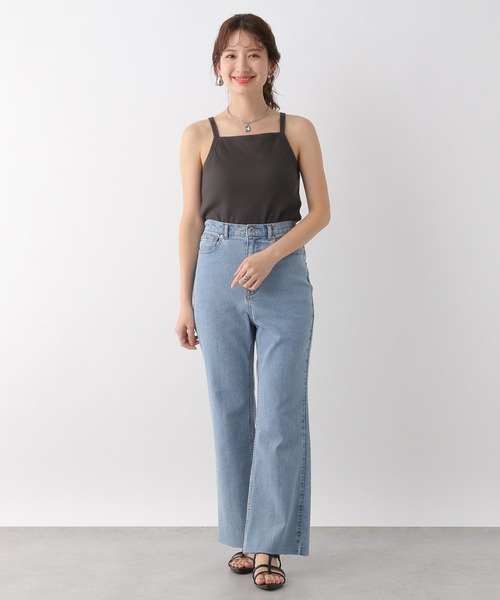 LEPSIM（レプシィム）の「カップ付きアメスリキャミ　109877（キャミソール・レディース・オフホワイト/チャコールグレー・MEDIUM/LARGE）」の16枚目の写真