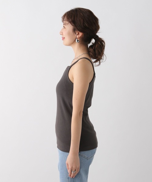 LEPSIM（レプシィム）の「カップ付きアメスリキャミ　109877（キャミソール・レディース・オフホワイト/チャコールグレー・MEDIUM/LARGE）」の20枚目の写真