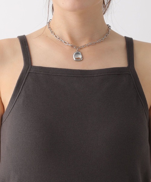 LEPSIM（レプシィム）の「カップ付きアメスリキャミ　109877（キャミソール・レディース・オフホワイト/チャコールグレー・MEDIUM/LARGE）」の22枚目の写真