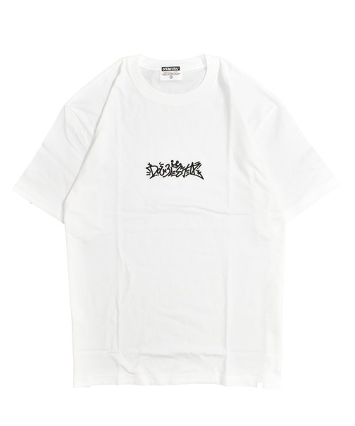 DOUBLE STEAL(ダブルスティール)の「マーカータギング刺繍 Tシャツ(Tシャツ/カットソー・メンズ・ダークグリーン/ホワイト/ブラック/ダークブラウン/ライトカーキ・X-LARGE/LARGE/MEDIUM)」の1枚目の写真
