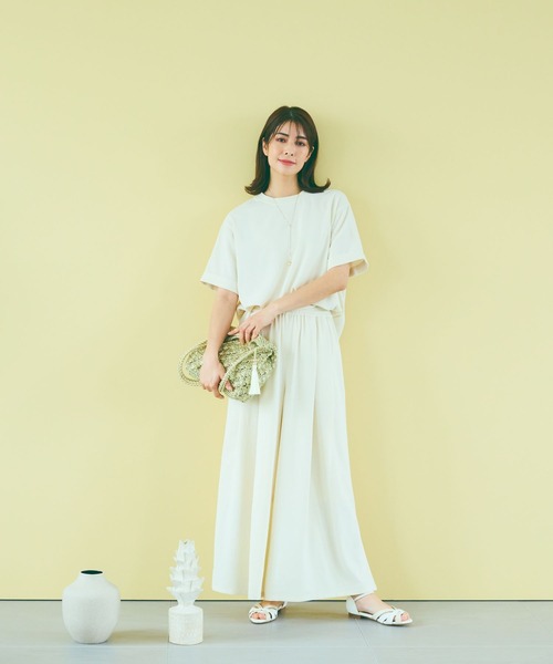 Elura（エルーラ）の「サラサラサマースカーチョ（その他パンツ・レディース・ホワイト/ホワイト系その他5/ブラック・MEDIUM/LARGE）」の18枚目の写真