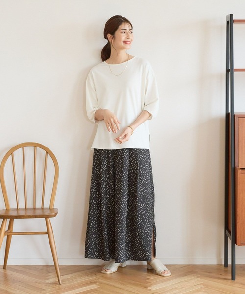 Elura（エルーラ）の「サラサラサマースカーチョ（その他パンツ・レディース・ホワイト/ホワイト系その他5/ブラック・MEDIUM/LARGE）」の4枚目の写真