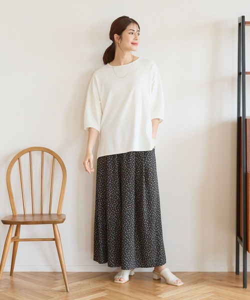 Elura（エルーラ）の「サラサラサマースカーチョ（その他パンツ・レディース・ホワイト/ホワイト系その他5/ブラック・MEDIUM/LARGE）」の6枚目の写真