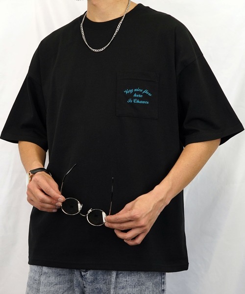 XLARGE 胸元ワンポイント ストライプ 半袖Ｔシャツ デニムに合う GGD SELECT（ジージーディー セレクト）の「ユニセックス
