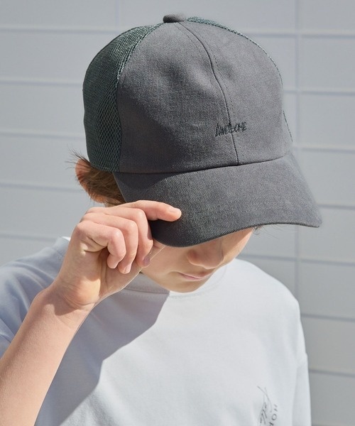 GLOBAL WORK（グローバルワーク）の「DRY/洗える抗菌CAP/キッズ/112980（キャップ・キッズ・チャコール/ベージュ/ブルー系その他/ブラック/ライトベージュ/オフホワイト/ホワイト系8・LARGE/MEDIUM）」の5枚目の写真