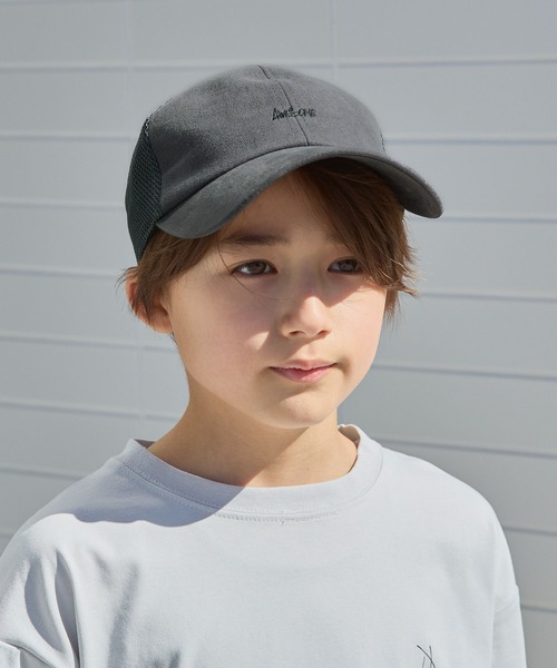 GLOBAL WORK（グローバルワーク）の「DRY/洗える抗菌CAP/キッズ/112980（キャップ・キッズ・チャコール/ベージュ/ブルー系その他/ブラック/ライトベージュ/オフホワイト/ホワイト系8・LARGE/MEDIUM）」の10枚目の写真