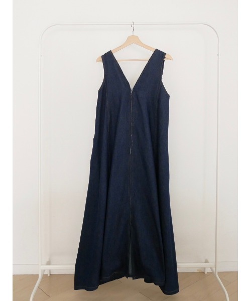 TRUNC（トランクエイティーエイト）の「Denim Zip Jumper Skirt（ワンピース・レディース・ブラック/ネイビー・FREE）」の19枚目の写真