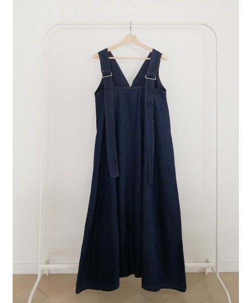 TRUNC（トランクエイティーエイト）の「Denim Zip Jumper Skirt（ワンピース・レディース・ブラック/ネイビー・FREE）」の14枚目の写真