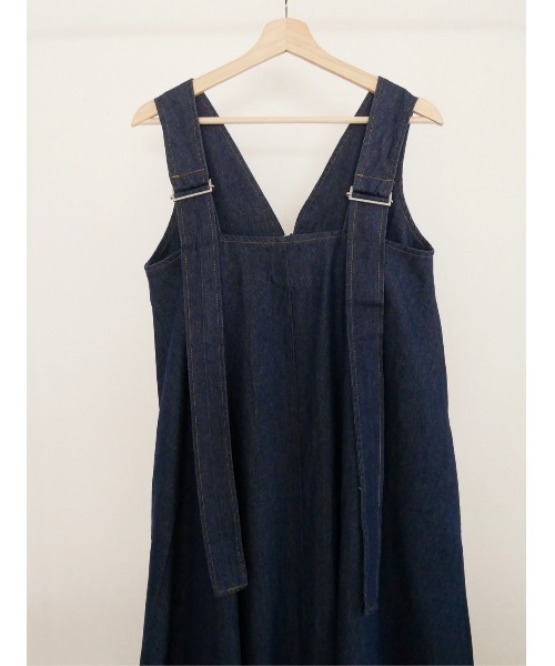 TRUNC（トランクエイティーエイト）の「Denim Zip Jumper Skirt（ワンピース・レディース・ブラック/ネイビー・FREE）」の13枚目の写真