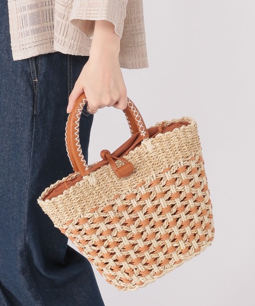 studio CLIP（スタディオクリップ）の「メイズメッシュカゴバッグ（かごバッグ・レディース・ブラウン/ブラック・FREE）」の18枚目の写真