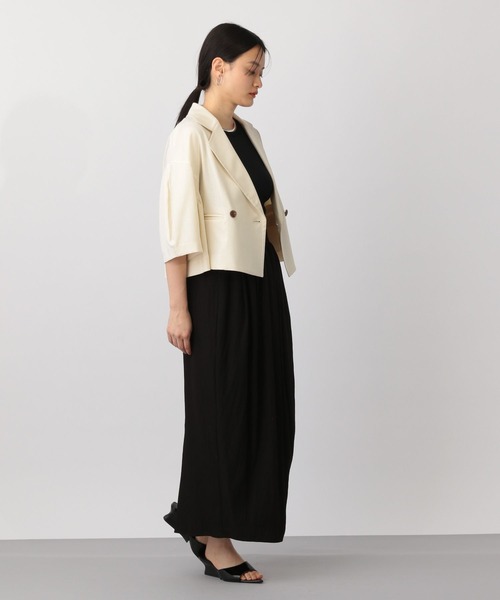 新品 apart by lowrys リネンライクショートジャケット ブラック apart by lowrys リネンライクショートジャケットオンライン